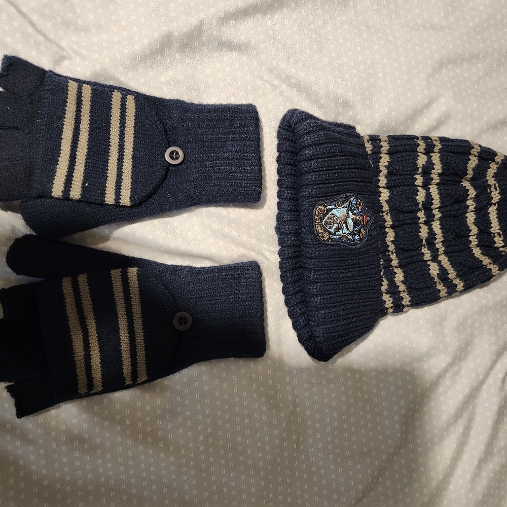 Harry Potter, Raven Claw Hat And Gloves